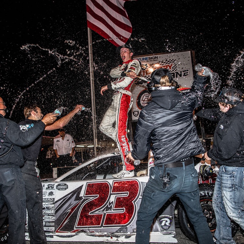 NASCARRegional's tweet photo. The momentum keeps rolling for @KadeBrownRacing.

One week after winning the Fall Brawl, the 2023 @hickoryspeedway champion prevailed in the #SouthCarolina400 at @FlorenceMSpdwy.