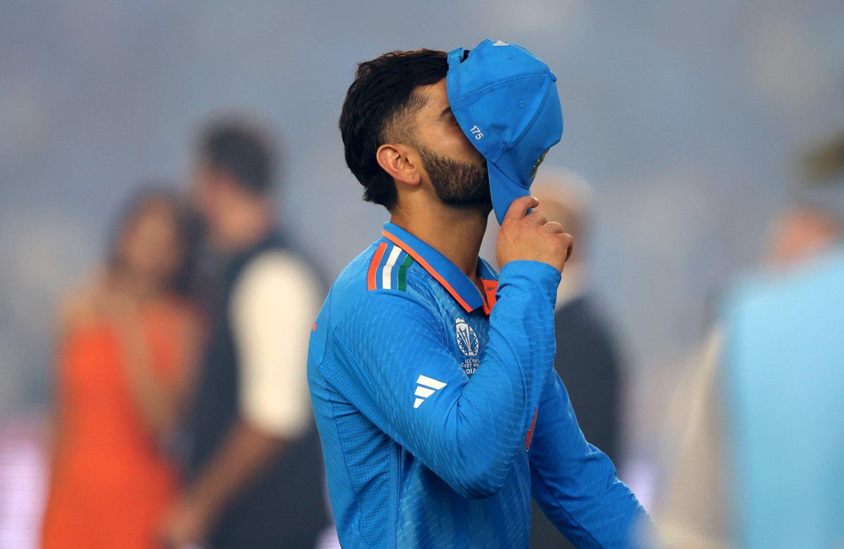 CricCrazyJohns's tweet photo. Virat Kohli had an All-time great World Cup, scoring 765 runs including fifty in the final &amp; hundred in Semis. 

- He did everything but sadly the Trophy is still far away, hopefully in 2027. 🤞 https://t.co/buxseOROwQ