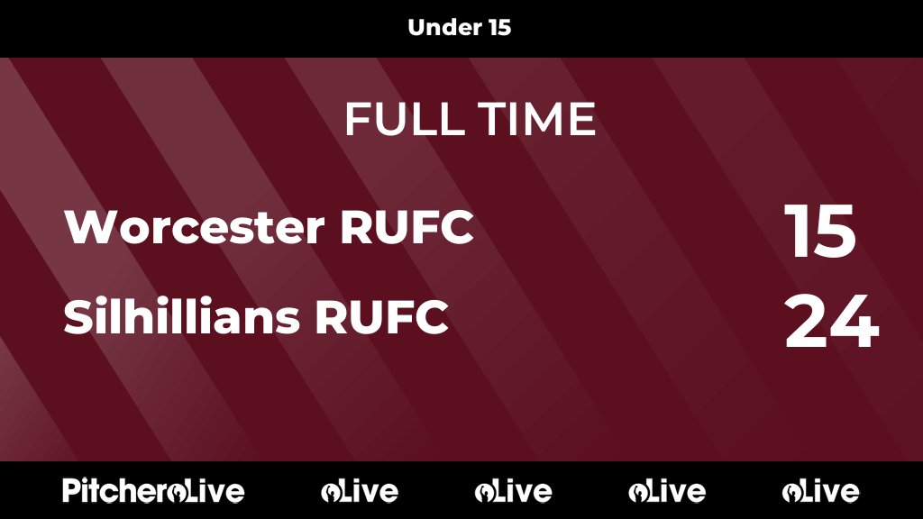 FULL TIME: Worcester RUFC 15 - 24 Silhillians RUFC
#WORSIL #Pitchero
silhillians.com/teams/6195/mat…