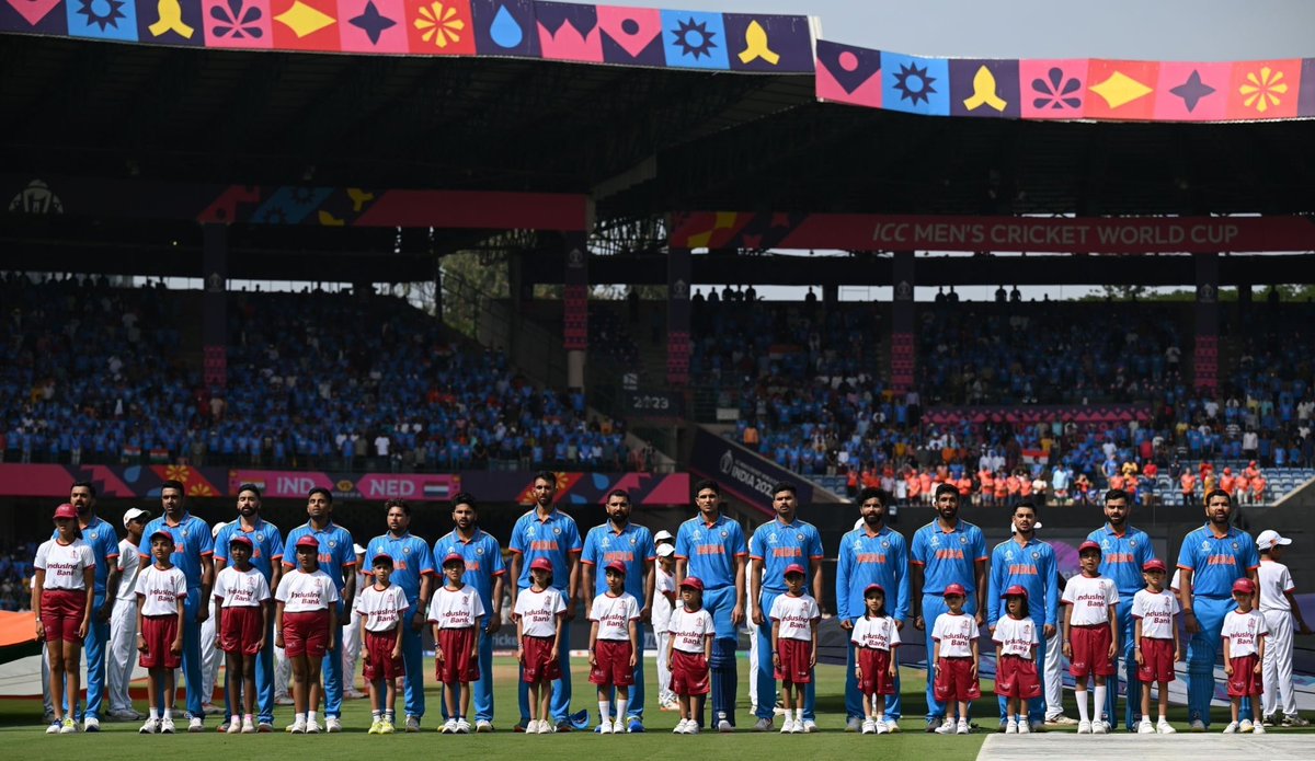 Kohli - 765 runs.
Rohit - 597 runs.
Iyer - 530 runs.
Rahul - 452 runs.
Gill - 350 runs.
Shami - 24 wickets.
Bumrah - 20 wickets.
Jadeja - 16 wickets.
Kuldeep - 15 wickets.
Siraj - 14 wickets. 

This team has given everything through the tournament #CWC23Final #CWC23 #INDvsAUS