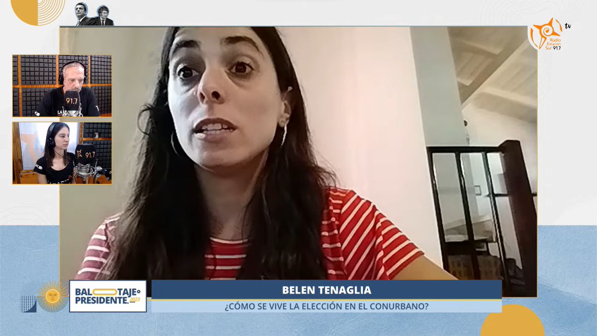 EstacionSur917's tweet photo. ¿Cómo se está desarrollando la elección en el conurbano?  ¿Cuáles son los distritos más importantes para la elección?🗳️

Nos lo cuenta @BelenTenaglia, compañera de @fmentransito 

🔴 EN VIVO: https://t.co/NbDgRBs7dV https://t.co/FHOeyVwSoU