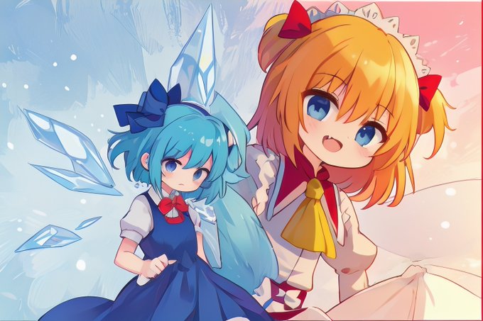 「チルノ(東方Project) 青ドレス」の画像/イラスト/ファンアート(新着)｜4ページ目