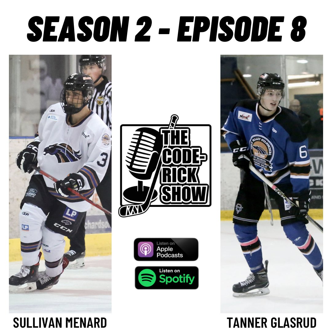 Season 2 Episode 8 is out!!!

This week we chat with current Stampeder defenceman Sullivan Menard and Stampeder Alumni Tanner Glasrud.

Listen on Apple Podcasts 
podcasts.apple.com/ca/podcast/the…

or on Spotify 
open.spotify.com/episode/4KBGKG…