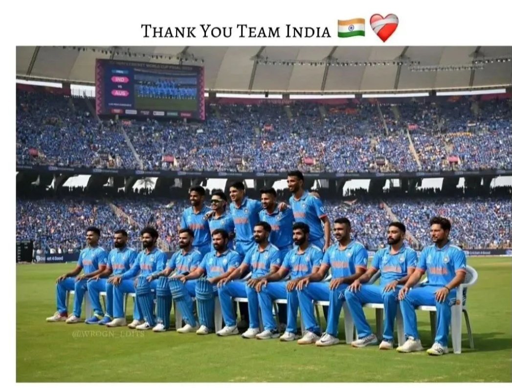 Congratulations to Australia on winning the World Cup! 🏆🇦🇺 Commendable effort by Team India in the final. Your journey has been inspiring, and we're proud of every moment! 🇮🇳💙 #TeamIndia #WorldcupFinal 
#Worldcupfinal2023