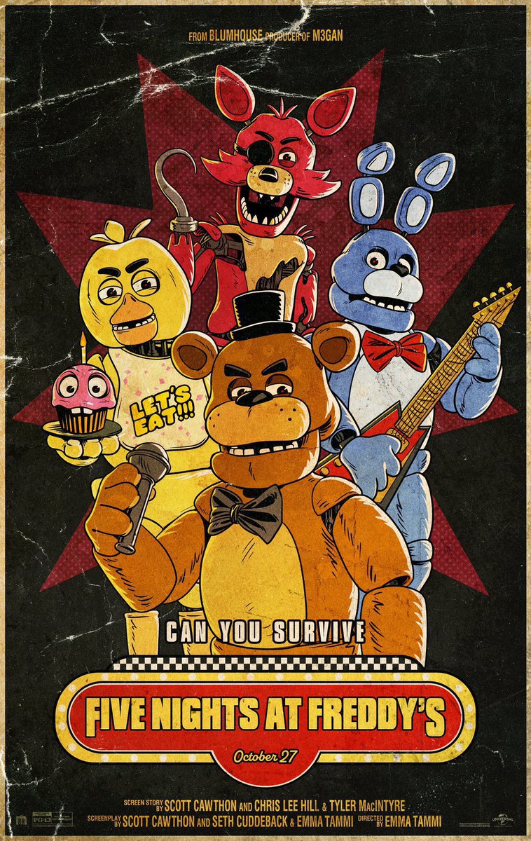 Cartaz Cinco noites em Freddy e no 39; s Jogo 8 x 10 Angola