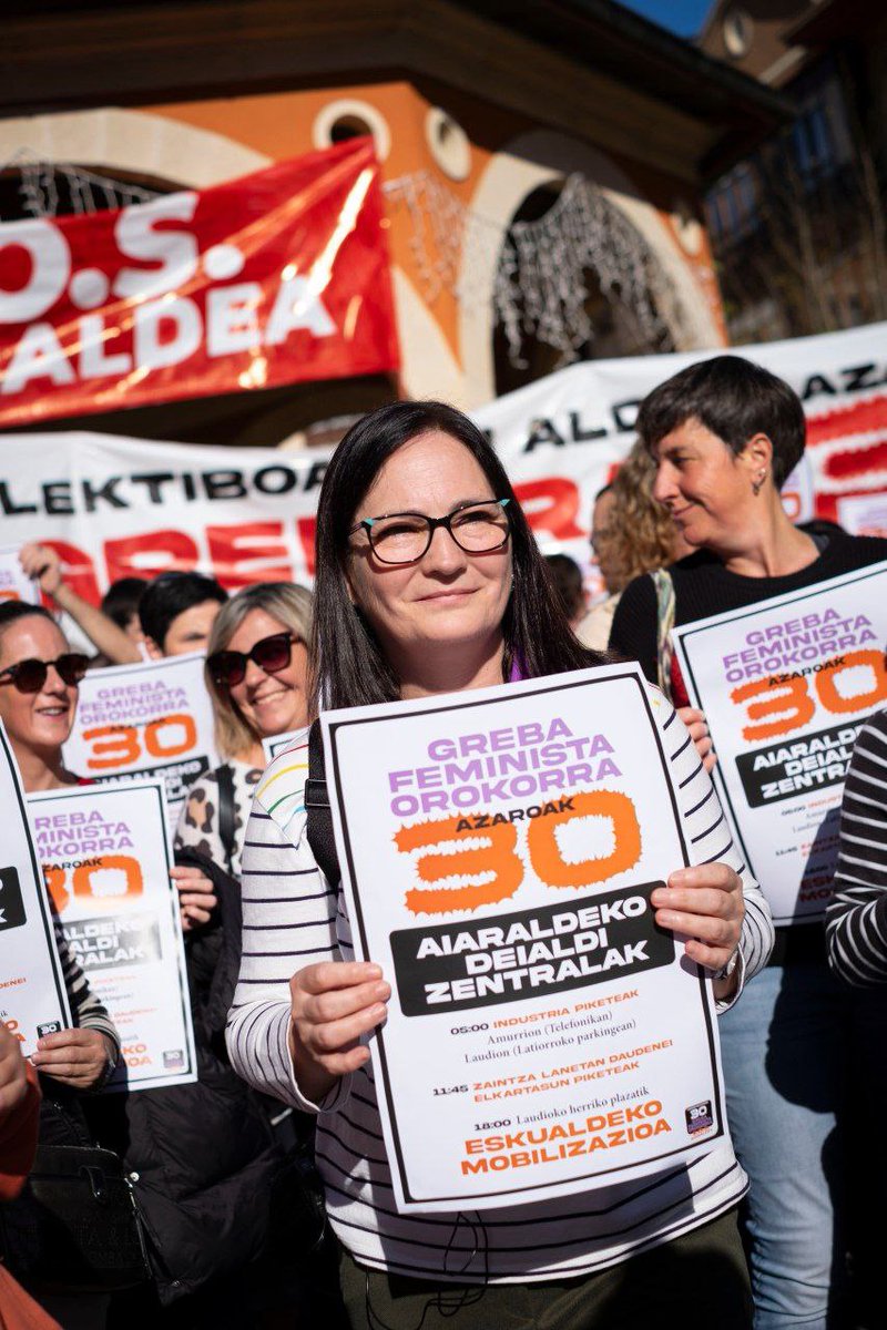 📢📢📢 Azaroaren 30ean urrats kolektibo berri bat emango dugu eskualdean! Azken urteetako borroketan metatutako indarrak Greba Feminista Orokorrean bildu eta bizitzak erdugunean jartzeko garaia iritsi da!