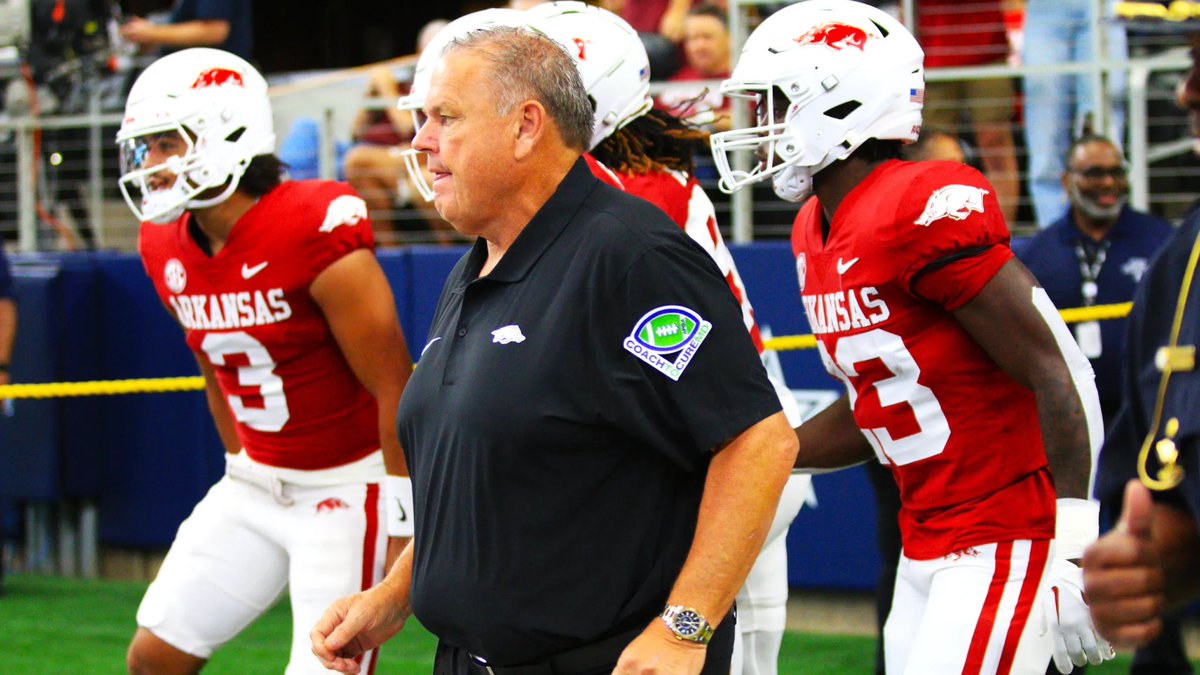 SatDownSouth's tweet image. Arkansas AD says Sam Pittman will continue to be the Head Coach at Arkansas