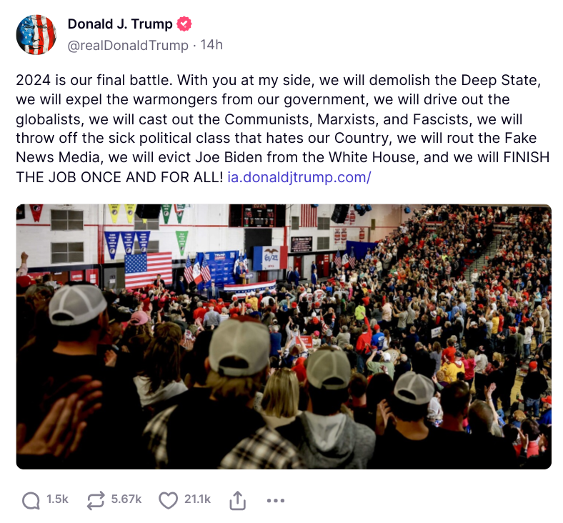 digby56's tweet photo. I don't know if anyone's noticed but Trump's calling for the Final Solution

#NoBiggie #CarryOn https://t.co/A0UjEDcYEO