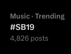 We're trending! 😭 @SB19Official #SB19