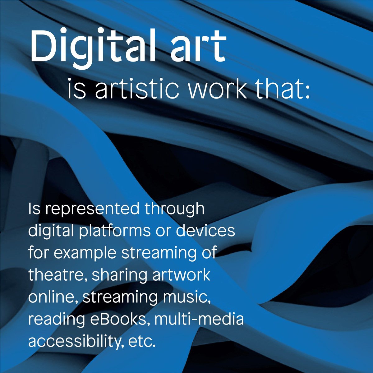 The @artscouncil_ie's Digital Arts Policy was launched at @BetaFest_IRL on Friday 3 November. But what is ‘Digital Art’? Here's what you need to know to get started... Learn more about the Digital Arts Policy and what Digital Art entails here: buff.ly/3QJCp7o