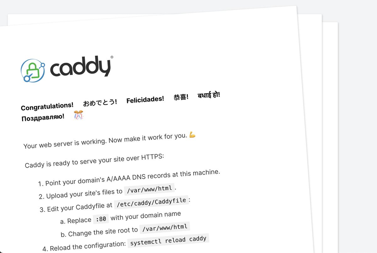 rayhan095's tweet image. Just discovered Caddy, the simplest web server in Go! 🚀 No more struggles with NGINX or Apache. Used Traefik before, but Caddy takes the cake for rewriting reverse proxy and setting up auto SSL effortlessly. 😍 #CaddyServer #GoLangMagic

caddyserver.com