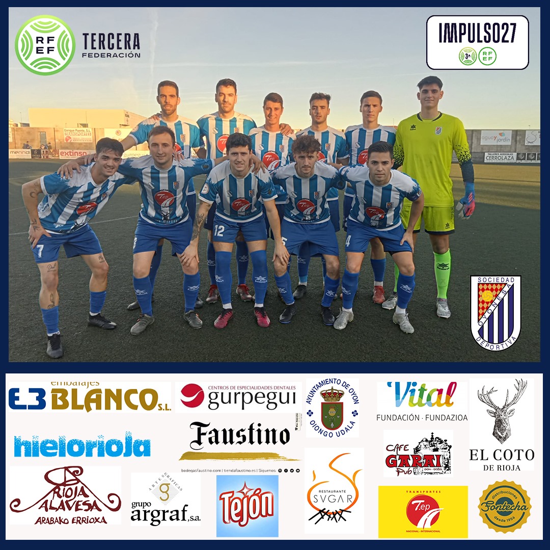 SDOyonesa's tweet photo. Tercera Federación

Nueva victoria del tercera división, el gol de Miguel en la segunda parte nos da tres puntos para seguir sumando en nuestro casillero

La @SDOyonesa está On 🔥🔥🔝

#TerceraFederacion #Futbol #cantera_oyonesa https://t.co/gK3mrmat0M