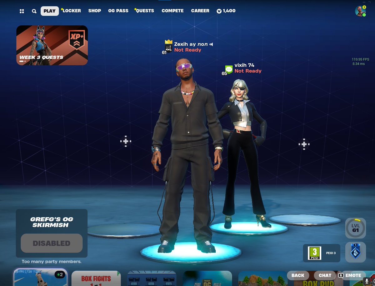 Zexih1x's tweet photo. @FortniteStatus why is  the duo cup saying too many players when there is a duo in the lobby? https://t.co/EpKsYoYSVJ