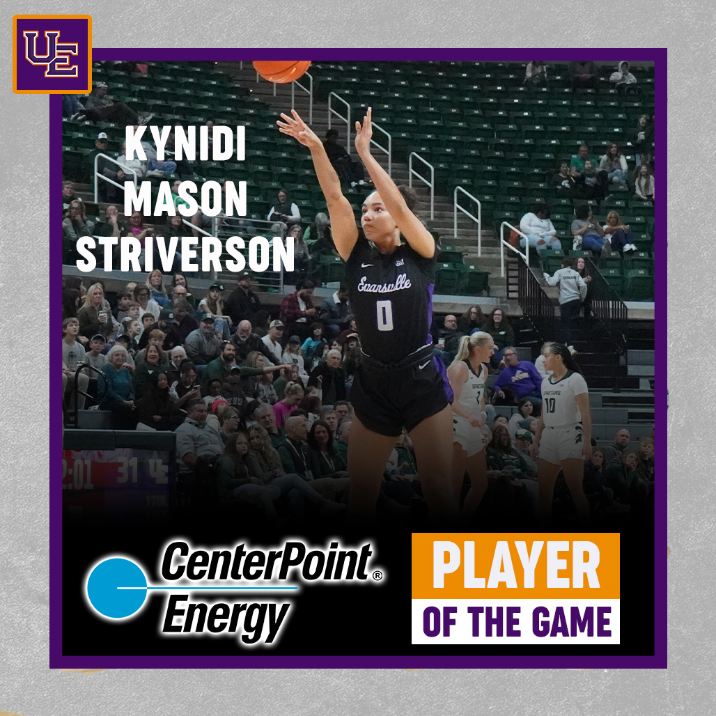Leading the Aces with 16 points and 2 assists, Kynidi Mason Striverson is your @CenterPoint Energy Player of the Game! 🏀 #ForTheAces x #PlayToWin
