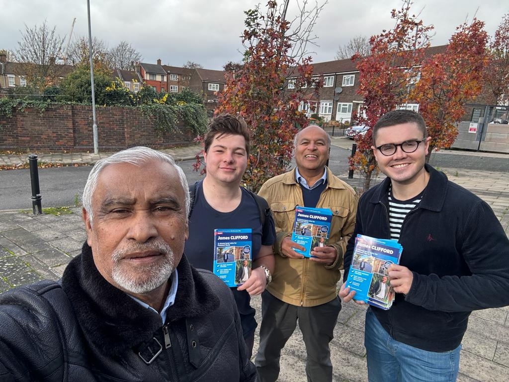 JamesCl27635658's tweet image. Today was a good day, thanks to my team, my head of Campaigns, my wife @MariaClifford67, and @JoeMcnicholl  and @timrollpickerin for the continued support in the #Plaistownorth by-election its been fantastic working together top #localteam #torycanvess