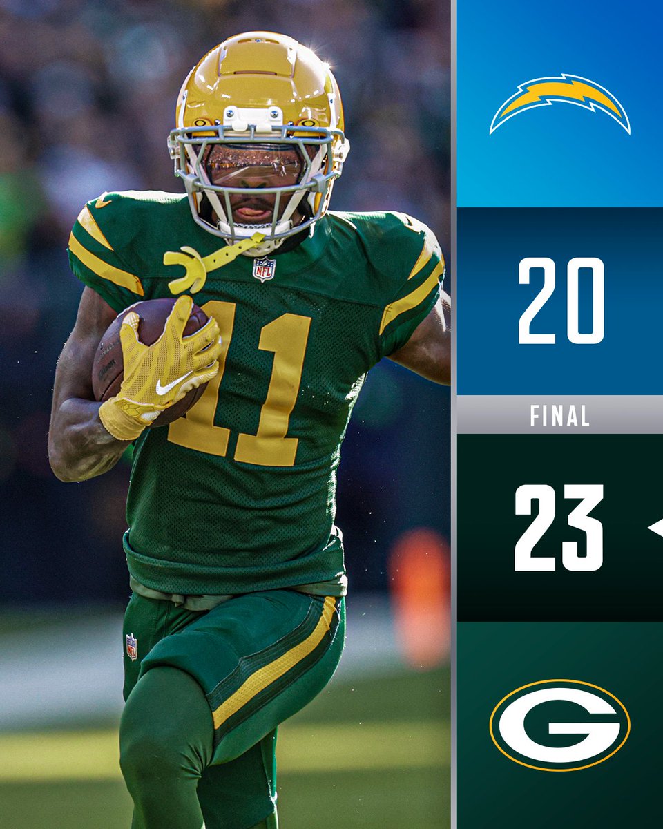 NFL's tweet photo. FINAL: @packers get the home W! #LACvsGB https://t.co/TaXKikL9WM