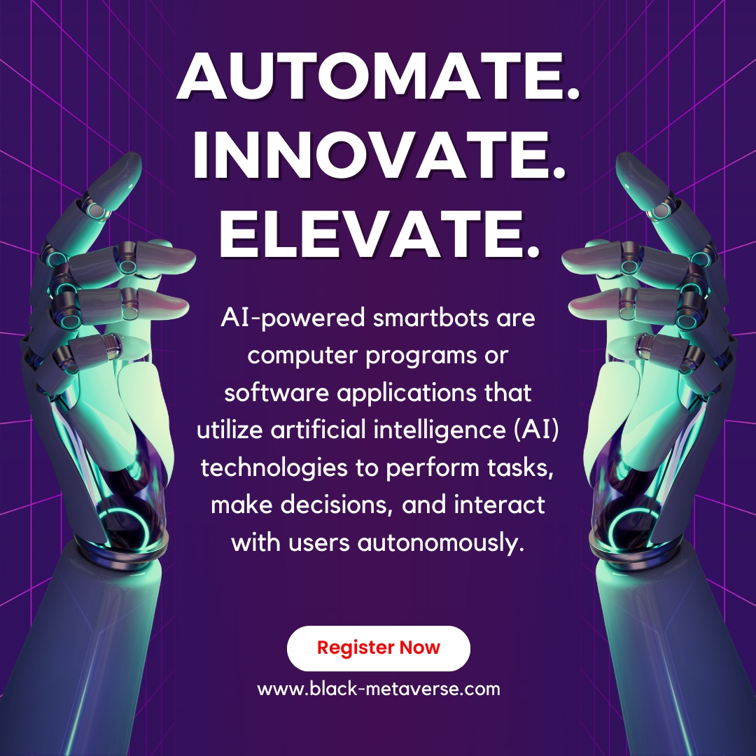 Just10Bucks's tweet image. Automate. Innovate. Elevate. 🌟 

AI-powered SmartBots are your digital assistants, leveraging the magic of AI to perform tasks, make decisions, and interact with users autonomously. 

Embrace the future of automation and innovation today! 🤖💡 

#SmartBots #AI #Automation