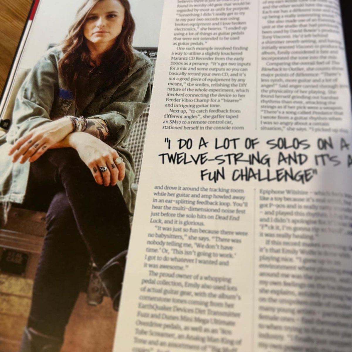 Had a wicked time chatting with all these brilliant people for the latest issue of @TotalGuitar, which is out now! 🎸📖 Big thank yous to @TroyRed7 @EmilyWolfeMusic, @hawxxmusic, @jongomm, @Scott_Holiday & @WolfVanHalen for dialling in and nerding out 😎