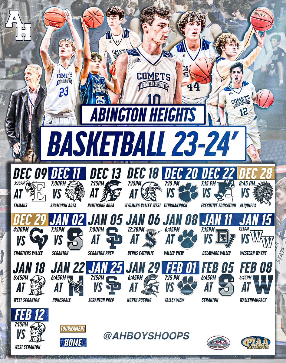 AHCometsBBB's tweet photo. 🏀 Our 2023-2024 season schedule is here! 🏆 Stay in the loop with all the gameday action by following us on Instagram, Facebook, and Twitter @AHBoysHoops! 🚀 Let the journey to victory begin! #AHBoysHoops #GoComets ☄️ https://t.co/AyRU3FEyDw