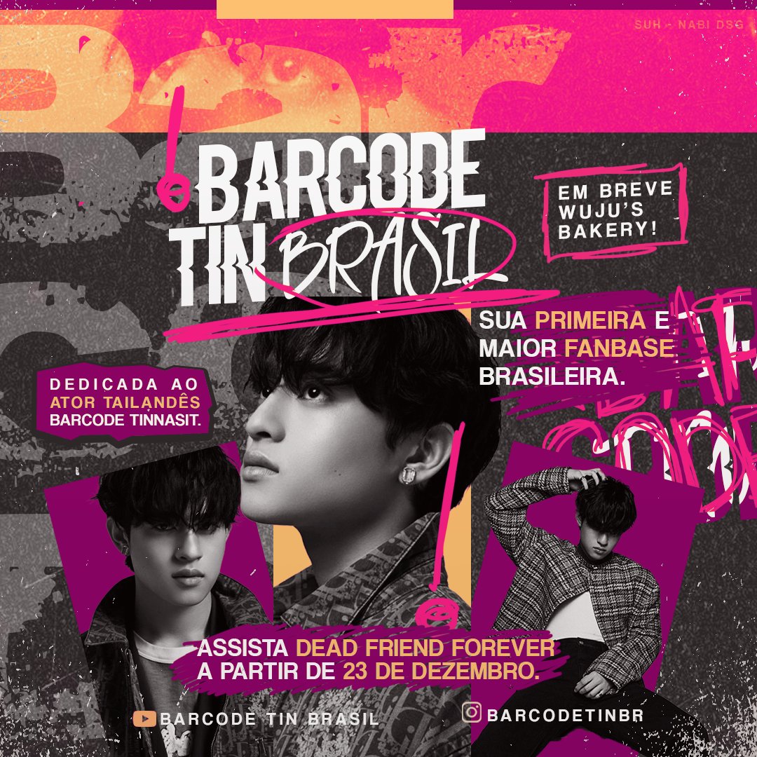 BARCODE TIN BRASIL - ( 우주빵집 ) #เพื่อนตายDFF 🪓 on X: 𝗕𝗔𝗥𝗖𝗢𝗗𝗘 𝗧𝗜𝗡  𝗕𝗥𝗔𝗦𝗜𝗟 - your first and biggest information portal about Thai actor  Barcode Tinnasit. Responsible for image, streaming and voting