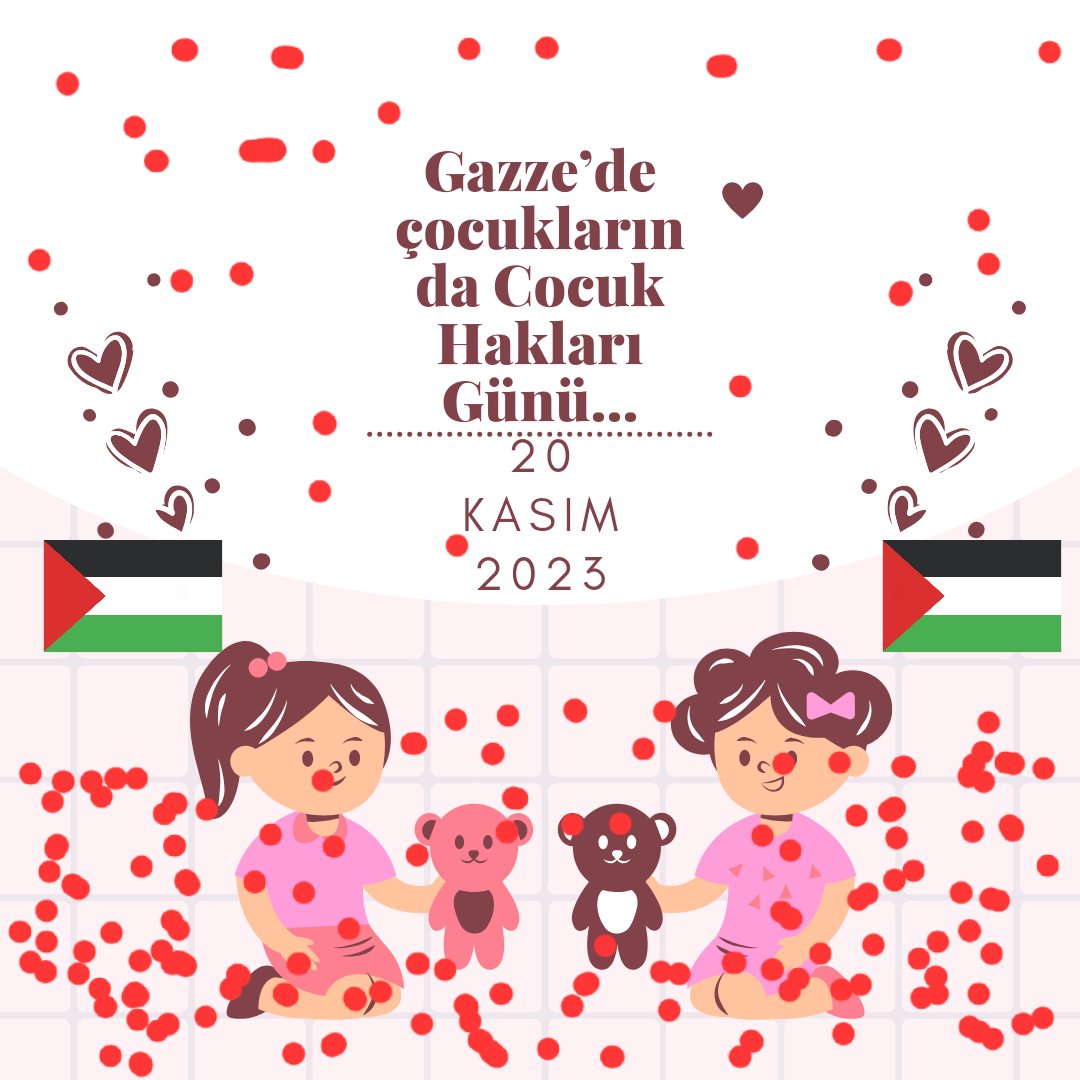 Does everyone know that children in Gaza also have Children's Rights Day?
Gazze'de çocukların da Çocuk Hakları  Günü olduğunu herkes biliyor mu?#WorldChildrenDay