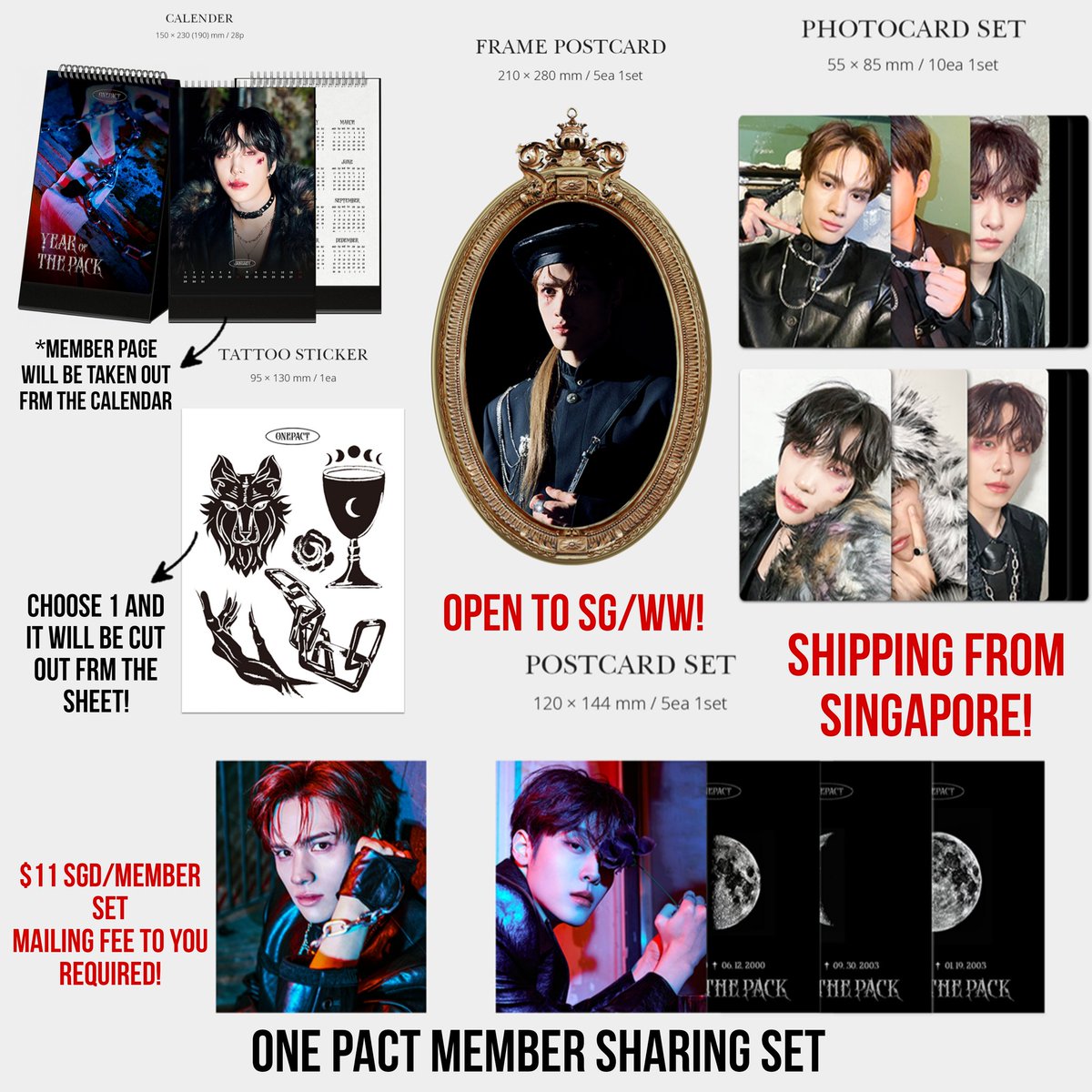 DC_Pandaonce2's tweet photo. WTS LFB 2024 ONE PACT SEASON'S GREETINGS
‘YEAR OF THE PACK’ 

INCOMING INSTOCKS SHARING SET

🇸🇬Singapore SG based! Worldwide friendly 🌍 

Payment type avail for ww:
Wise/Paypal
#ONEPACT #원팩트 #ワンパクト
Cont https://t.co/S956M2Frlx