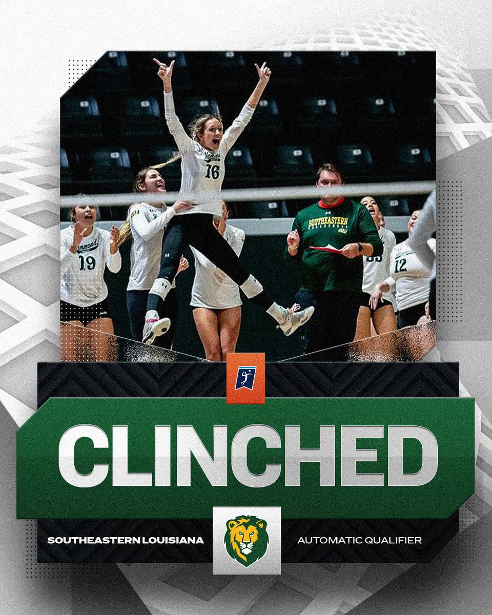 NCAAVolleyball's tweet photo. LADY LIONS EAT UP THE COMPETITION 🦁

In a sweep over the Islanders, @LionUpVB defeats Texas A&amp;M-Corpus Christi for the @SouthlandSports  title. The Lions become the Southland regular season and championship match winners, clinching the AQ for the NCAA tournament 😤

#NCAAWVB https://t.co/pbYkl1rJqn