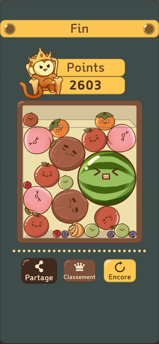 Clarabrb1's tweet photo. jeu de pastèque! #WatermelonGame https://t.co/ZtzrwzLJ1U https://t.co/Y9Zgdxu3f3