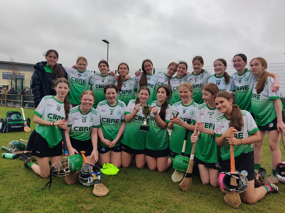 Congrats to our U14 Camogie who won the Division 6 Camogie cup today after a tough battle against a Na  Fianna, final score 1-4 to 2-0 #proudclub #lucansarsabú