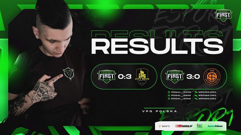 Esport First (@esportfirst1) on Twitter photo W lidze VPG Polska na 6️⃣ możliwych punktów zdobywamy 3️⃣
Esport First 0:3 ŁDZ City Boys
Esport First 3:0 The Separatists
⚽️rogal_0908 🅰️ mrowa1991
⚽️rogal_0908 🅰️ mrowa1991
⚽️rogal_0908 🅰️ mrowa1991
🤍💚
#bornforesports
#jazdaesportfirst
<a href="/VPG_Poland/">VPG Poland</a>
<a href="/DuelmastersGG/">Duelmasters.io</a> W lidze VPG Polska na 6️⃣ możliwych punktów zdobywamy 3️⃣
Esport First 0:3 ŁDZ City Boys
Esport First 3:0 The Separatists
⚽️rogal_0908 🅰️ mrowa1991
⚽️rogal_0908 🅰️ mrowa1991
⚽️rogal_0908 🅰️ mrowa1991
🤍💚
#bornforesports
#jazdaesportfirst
<a href="/VPG_Poland/">VPG Poland</a>
<a href="/DuelmastersGG/">Duelmasters.io</a>