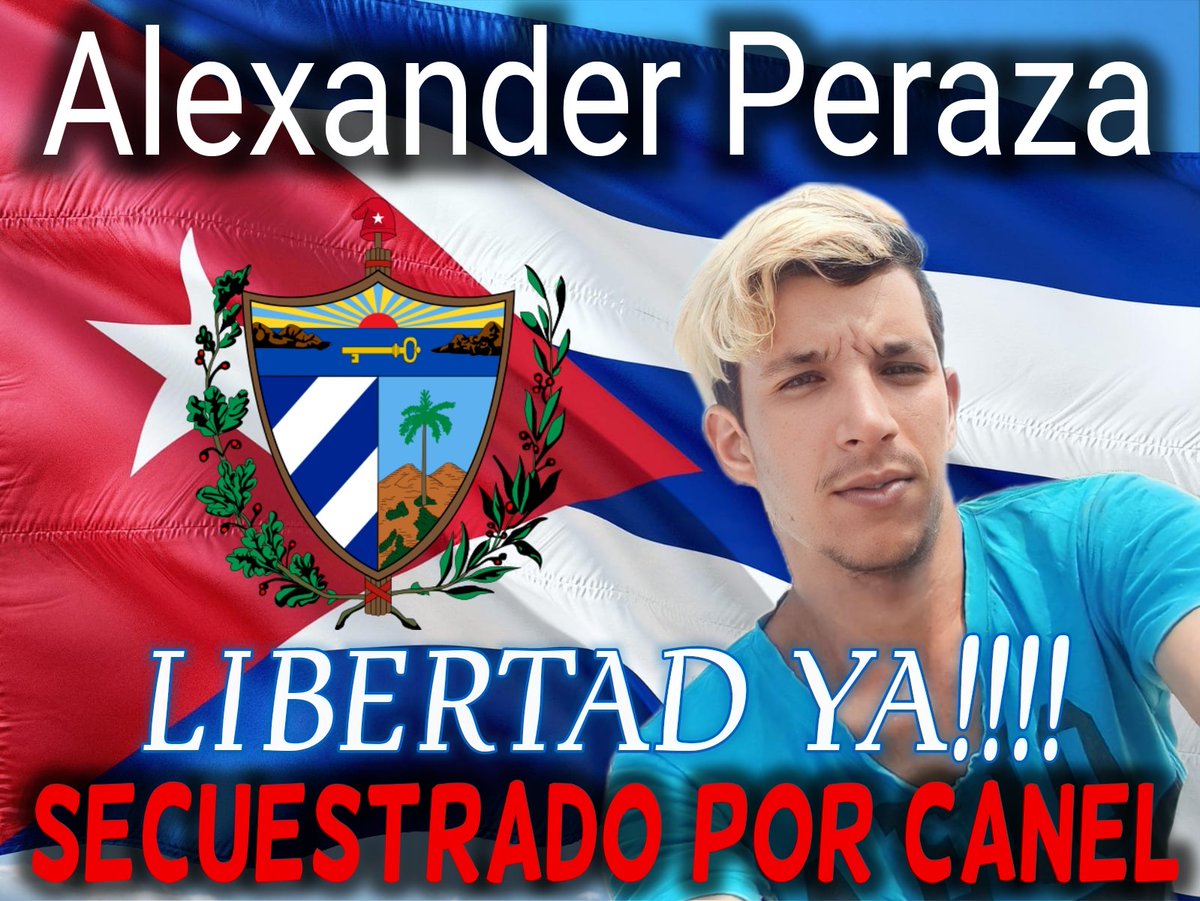 carly_aragon01's tweet photo. Alexander Peraza Garcia fue arrestado hace 7 meses en su localidad de Sagua la Grande, Villa Clara, por protestar en un apagon, pidiendo #LibertadParaLosPresosPoliticos y q el pueblo saliera pa la calle, el 3 de agosto lo sentenciaron a 1 año de prision, acusandolo de desacato, en estos momentos se encuentra de pase por 3 dias