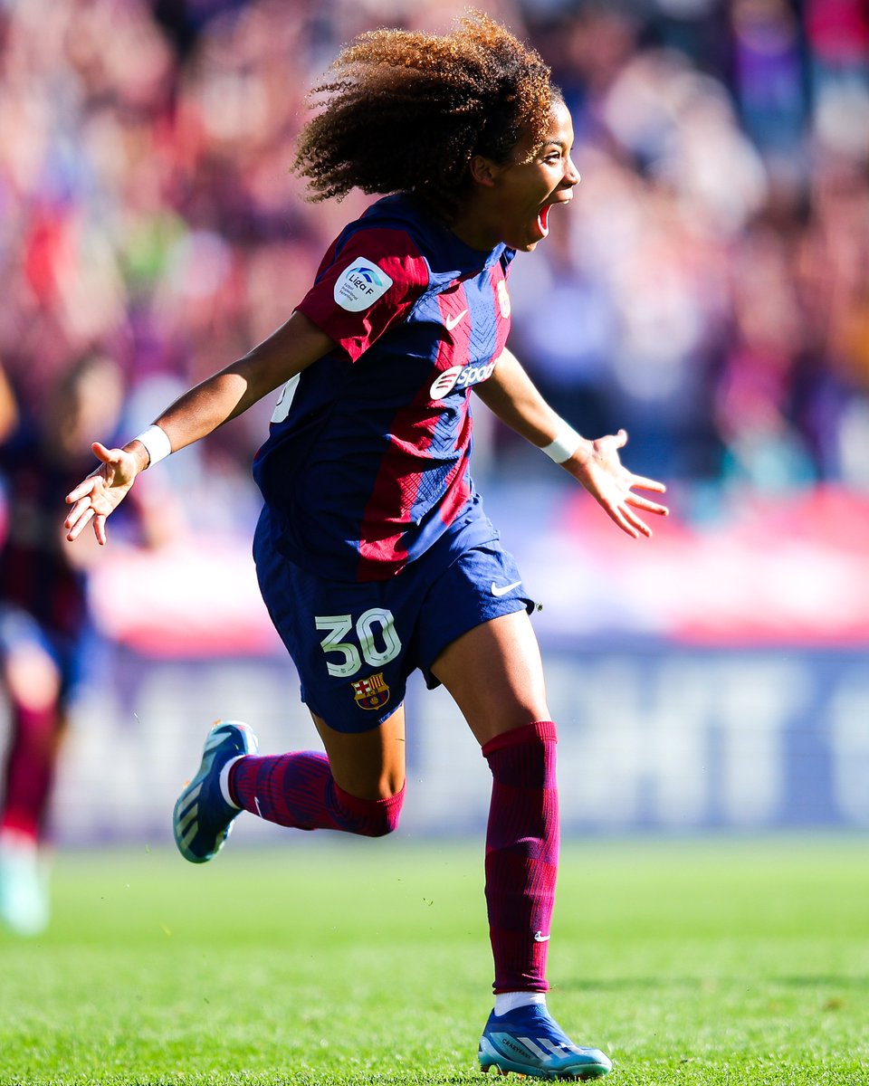 brfootball's tweet photo. At 17 years and 116 days, Vicky López beats Ansu Fati's record as the youngest scorer ever in El Clásico 💫 https://t.co/kenwQnrvfH