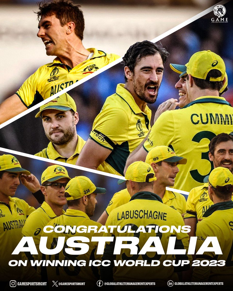 - Well deserved win by team Australia, team India had an excellent run throughout the #ICCWorldCup2023 but I have always said that team Australia performs the best under pressure, and they proved that yet again today in the #CWC23Final