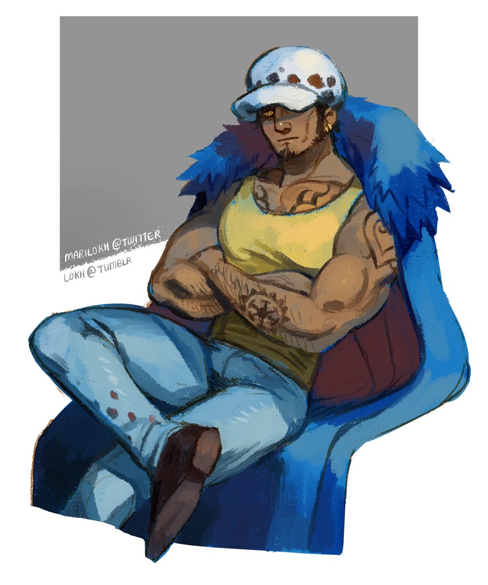 トラファルガー・ロー 「its law#onepiece 」|honkey donk 🌱のイラスト