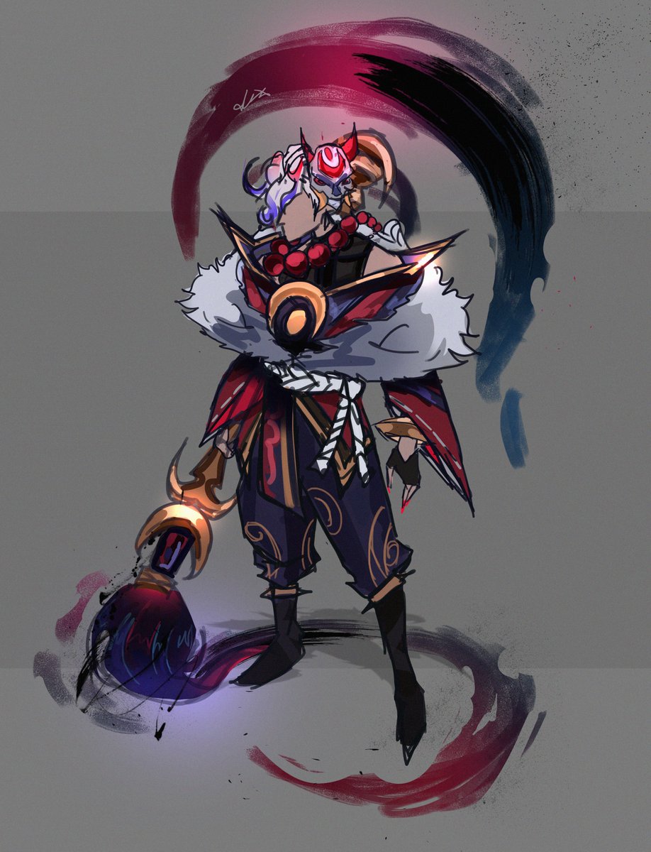 Blood Moon Hwei 🏮🔴 WIP #artoflegends #LeagueOfLegends #LeagueOfLegendsFanArt #Worlds2023 #hwei #conceptart