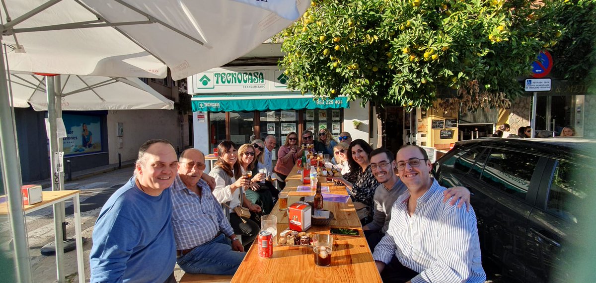 Gran día de convivencia de nuestra tertulia y gracias por tan buen trato a nuestra sede <a href="/RomeroyMejias/">Bod.Romero&Mejias</a>