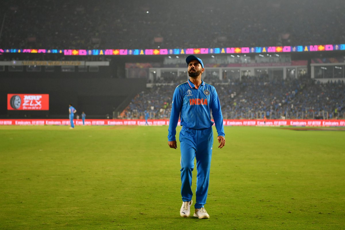cricketworldcup's tweet photo. Heads high, hearts proud 🇮🇳

#CWC23 https://t.co/1oITOFWMrf