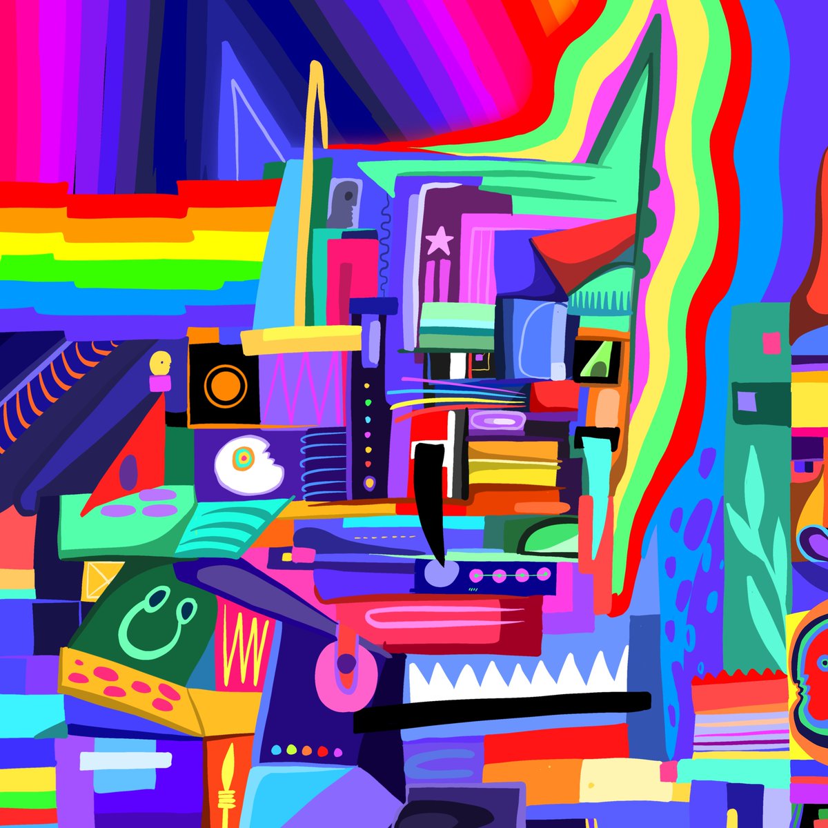 schneerider's tweet photo. On sunday we herb!
Had to pick this amazing piece 🔥
Reminds me a little bit of the nyan cat.
What do you think?
#nftart #colorweek
@DrGrinspooon https://t.co/Vqu4kWDpxj