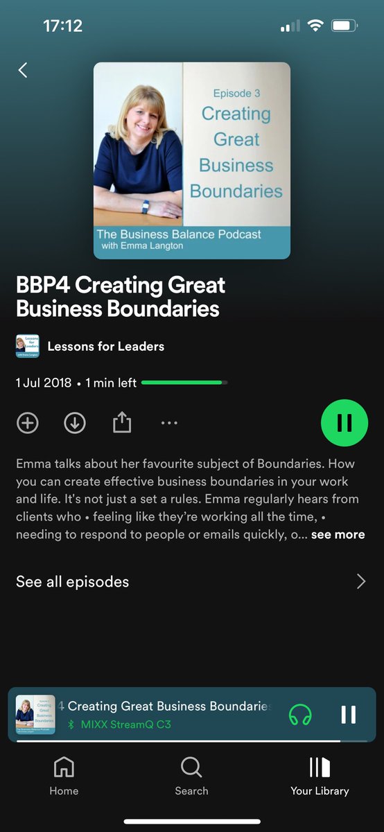 Okay I LOVE podcasts! 

It was only a short while ago I’d never listened to any and now they’re a firm feature in my weekly habits. 

Shout out to York’s own Emma Langton - really appreciated your episode on ‘creating great business boundaries’