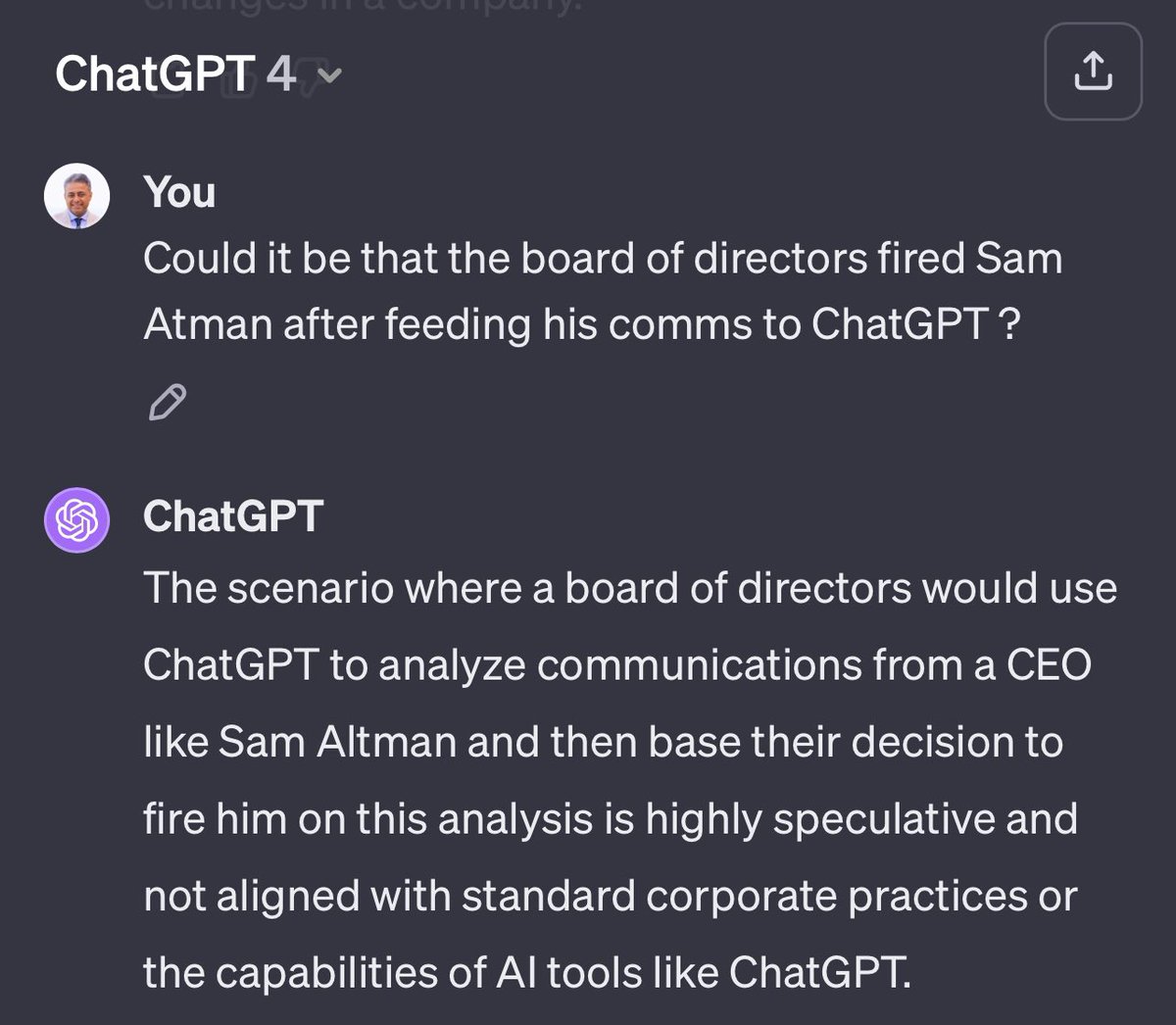 youssef_aly's tweet photo. AGI is not there yet. #ChatGPT #OpenAI  #SamAltman #SamAltmanExit https://t.co/6o9g6m6gkV