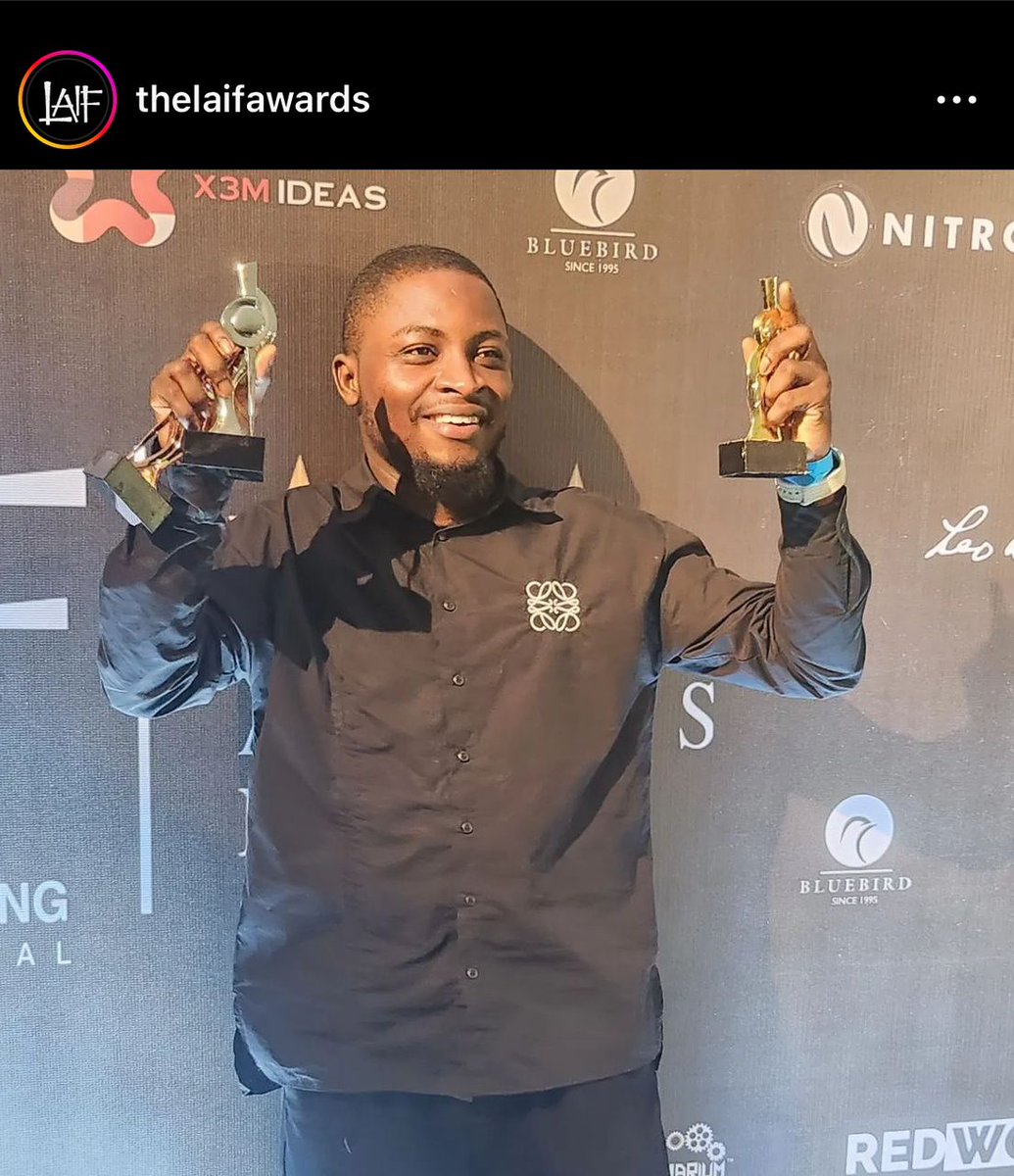 Emmanuel Dairo our former student won the LAIF award for the category of young creative.

LAIF awards, rewards excellence in marketing communications.

He is an art director with Noah's Ark Lagos.

Congratulations to him.@nijtopmost <a href="/nijstudents/">Officialnijstudents</a> .