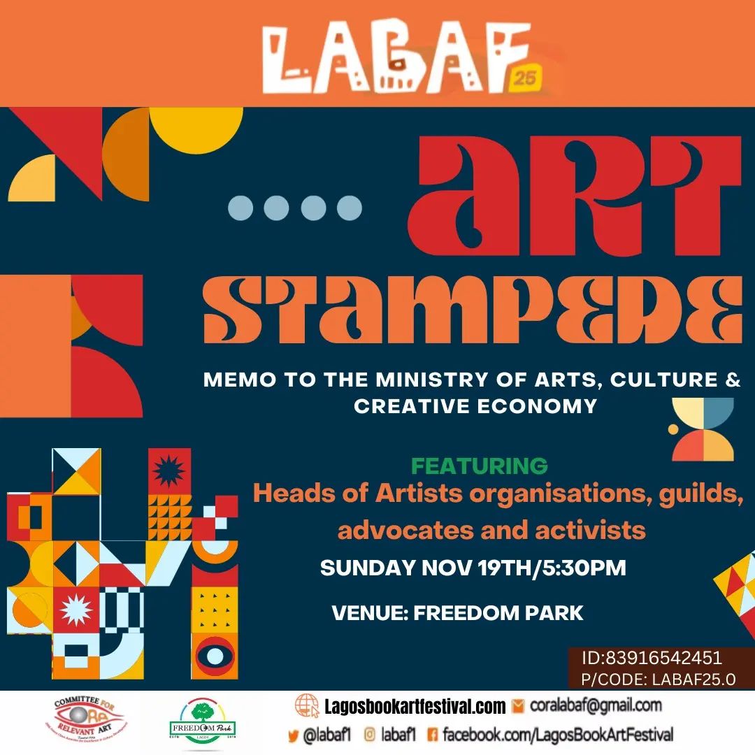 Labaf1's tweet photo. HAPPENING NOW❗❗❗
•
Theme: Memo to the Ministry of Arts, Culture & Creative Economy
•
#labaf #labaf25 #labaf2023 #lagosbookandartfestival #historyandthedarklingplain #cora #bookfestival #bookreview #art #artandculture https://t.co/1udqRXpboP