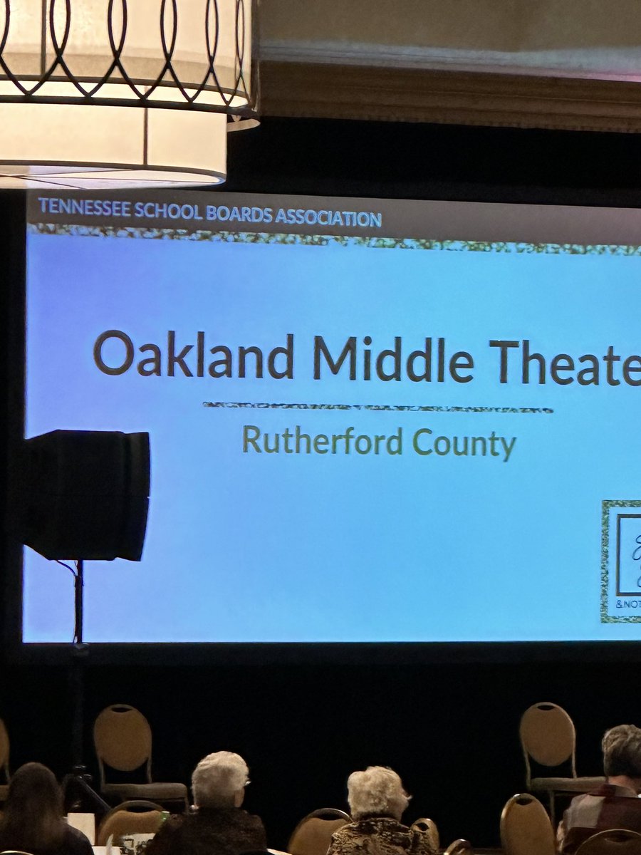 Oakland Middle Musical Theater was invited to perform for the TN School Board Association during their closing ceremony this morning!  What a treat to have our own Sheila Bratton give them a pep talk!!