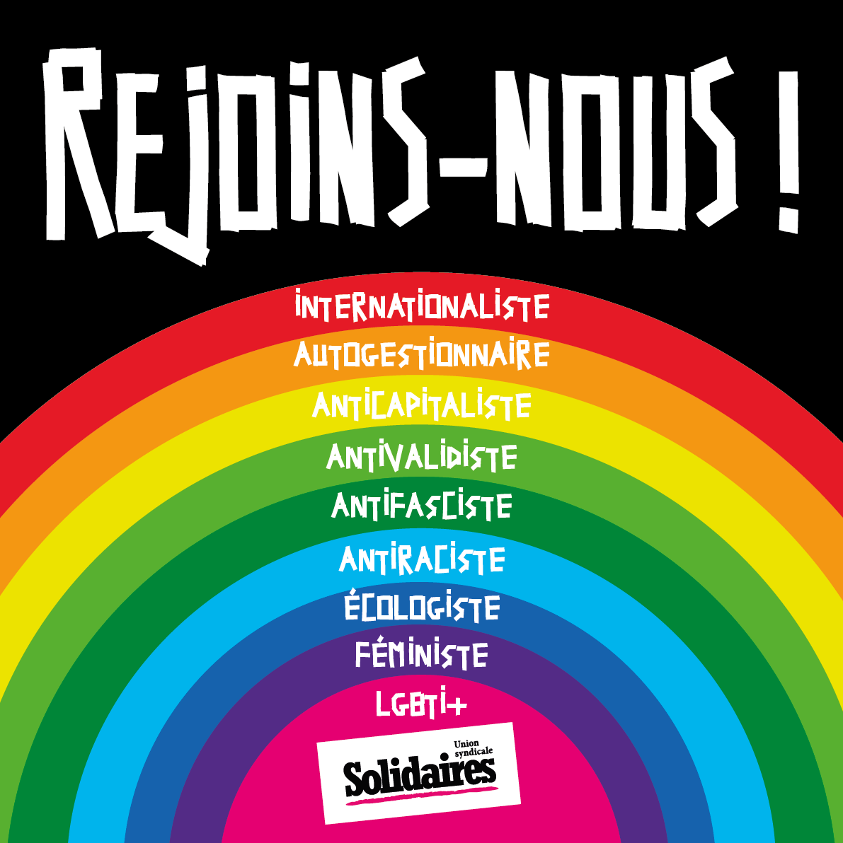 UnionSolidaires's tweet photo. Se syndiquer, c’est disposer d’un outil pour ne pas être seul·e au quotidien, pour défendre ses droits et ses intérêts, faire face à l’arbitraire, défendre nos salaires, protéger notre santé…
Se syndiquer Solidaires, c'est défendre des valeurs claires.
👇
https://t.co/avyFiNdBL7 https://t.co/1jXLO118Rx