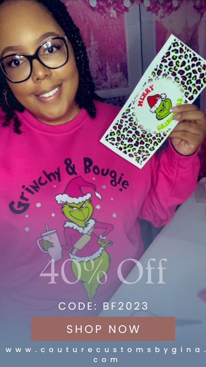 couturecustomsbygina.com/christmas-2023

Free shipping over $50

#Christmas2023 #smallbusinessowner #BlackFriday #BlackFriday2023 #BlackFridayDeals