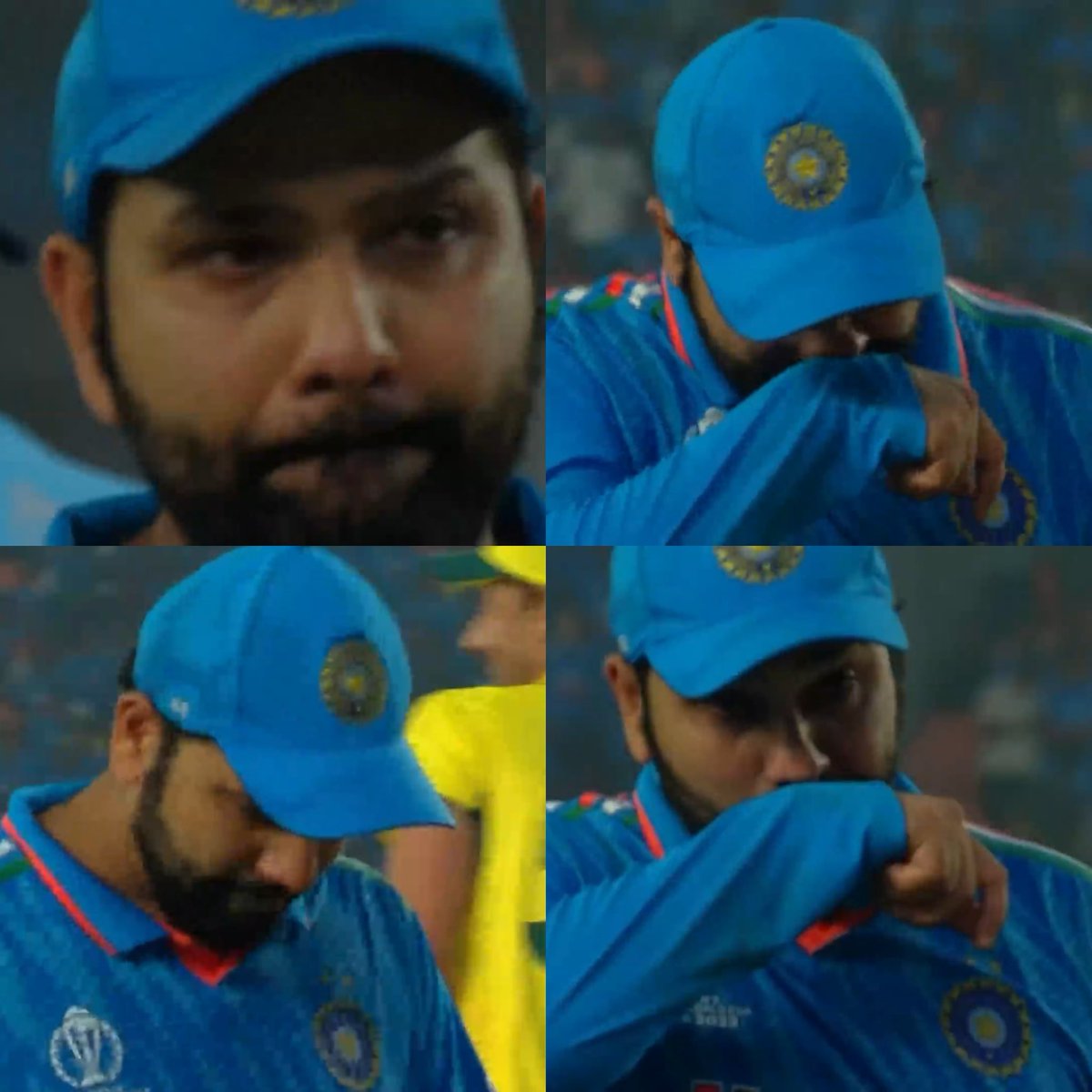 k_win_11's tweet photo. Rohit Sharma! The captain who sacrificed his records for team India by providing such great starts in every game in this CWC is gonna end his career without a World Cup. Life is cruel sometimes. https://t.co/Fse0GU1ptn