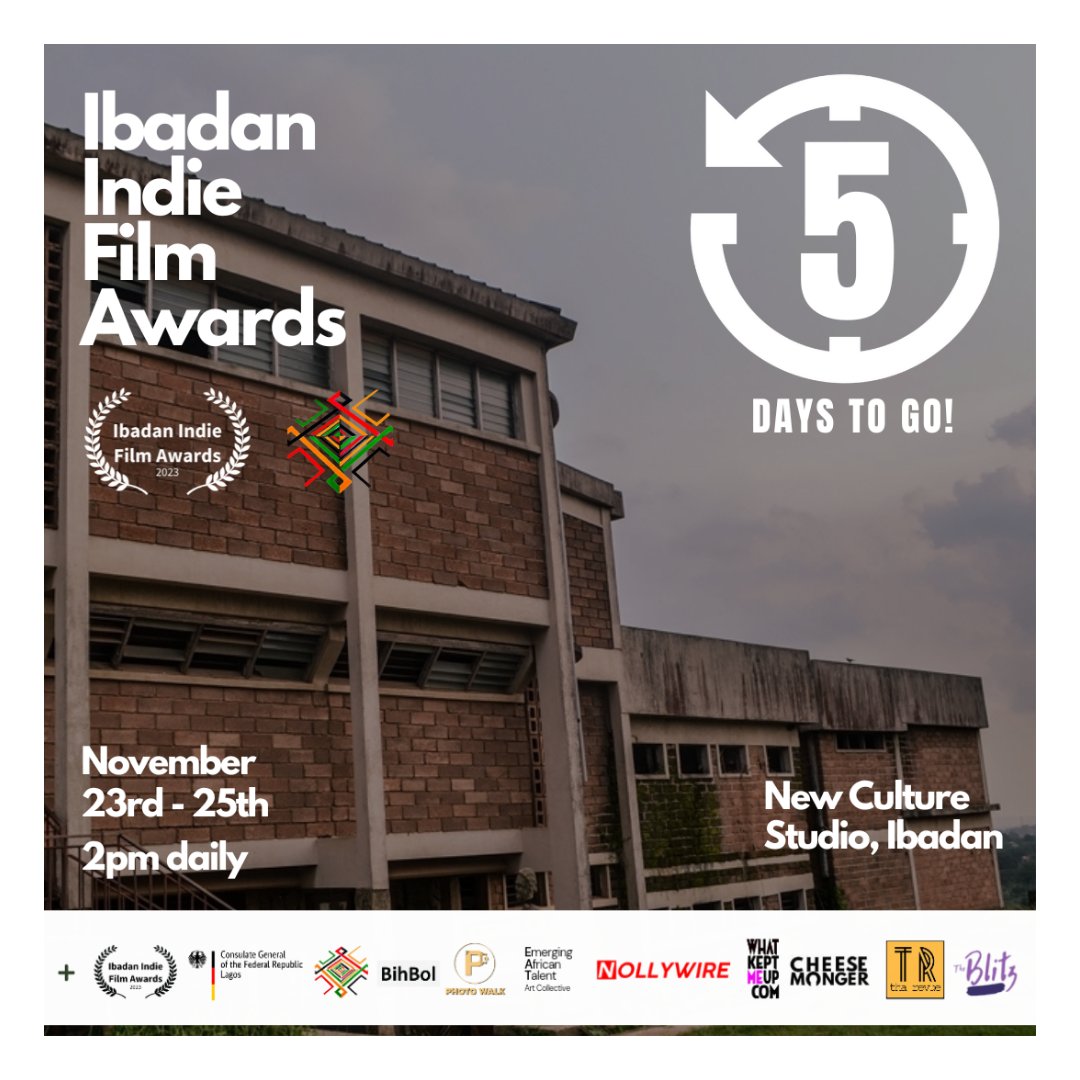 Ibadan_IFA's tweet photo. Anticipation building for the grand celebration of cinematic brilliance.

Grab your tickets using the link in Bio

#ifa2023 #films #filmawards #ibadan https://t.co/v2DkjYzA94