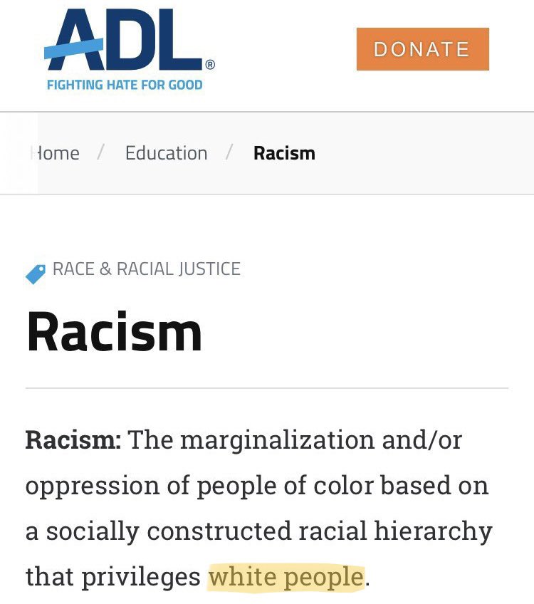 EndWokeness's tweet photo. Hey @ADL: I finally found a hate group. Plot twist: It’s you. https://t.co/v6GvYLHPQl