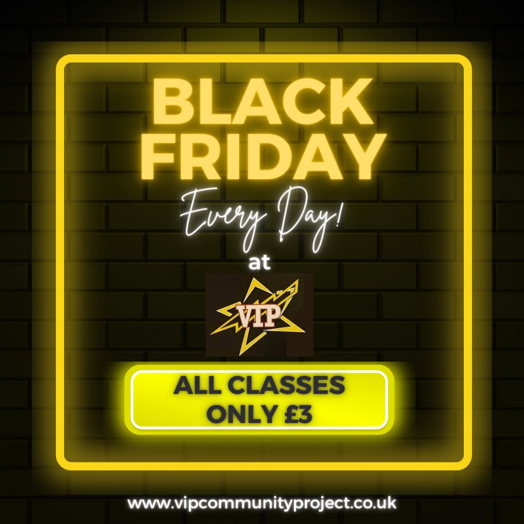 VIP_Pass_CP's tweet image. No Black Friday at VIP! 🖤🚫

Our class prices are 𝐀𝐋𝐖𝐀𝐘𝐒 𝐋𝐎𝐖 at VIP - affordable classes run by our expert coaches are only £3!

#affordableclasses #lanarkshire #uddingston