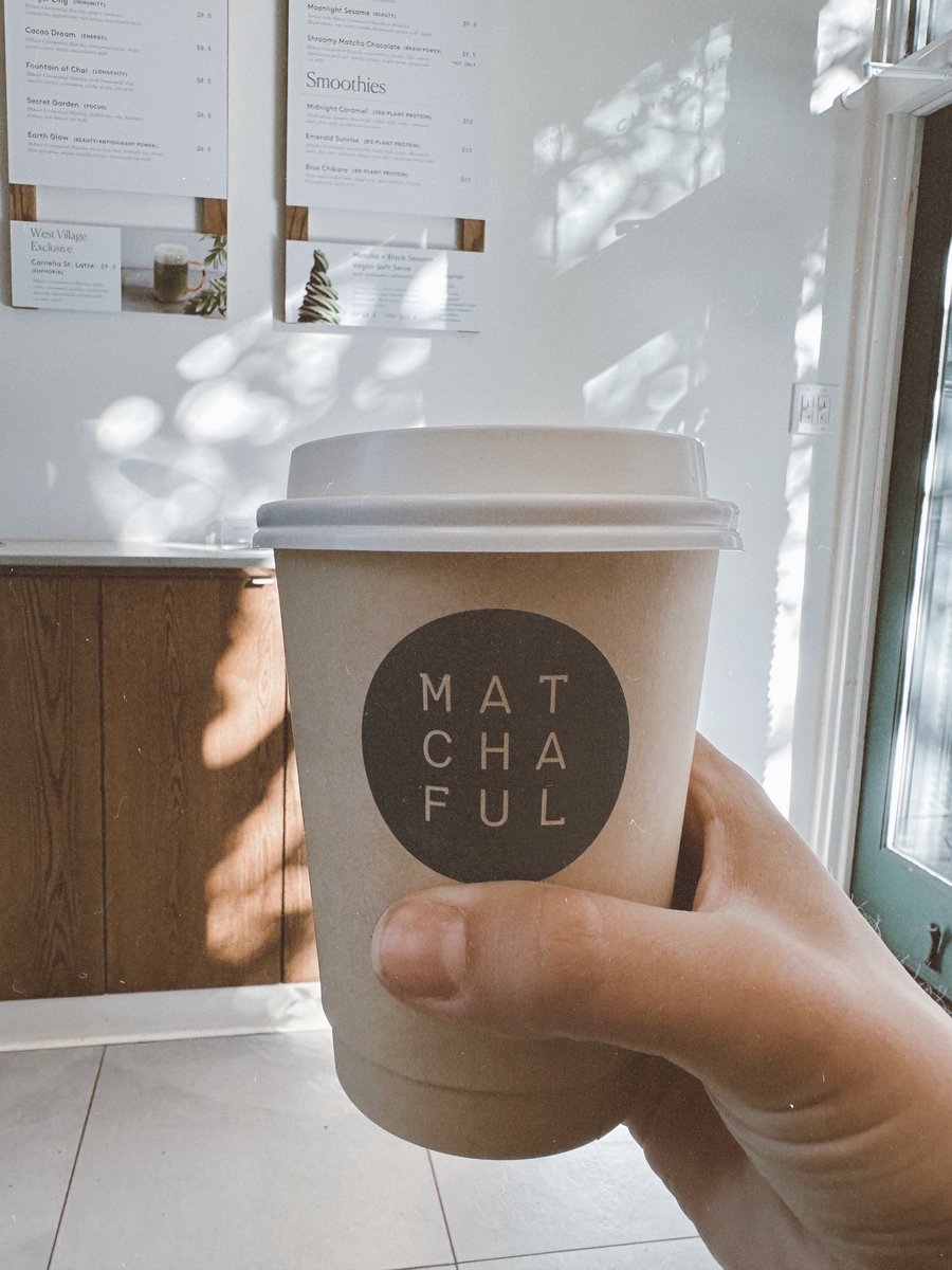 I've tried matcha all over the world, but keep coming back to @matchaful matcha lattes with housemade oat milk + maple syrup when I'm in NYC.⁠
⁠